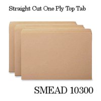 マニラフォルダ【レターサイズ、ストレートカットタブ】SMEAD NO.10300【100枚入りBOX】