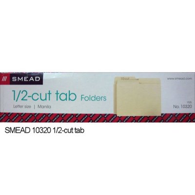 画像4: マニラフォルダ【レターサイズ、1/2カットタブアソート】SMEAD NO.10320【100枚入りBOX】