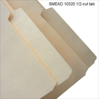 画像2: マニラフォルダ【レターサイズ、1/2カットタブアソート】SMEAD NO.10320【100枚入りBOX】