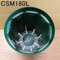 スリットポット 6号鉢ロング CSM-180L 【10個入り】モスグリーン｜外径18cm・容量3.5L