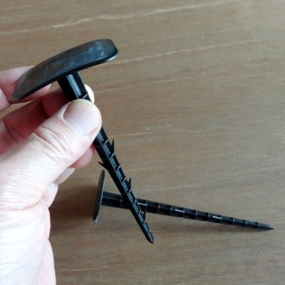 シートアンカー(10個入り)マルチ、防草シートの固定に