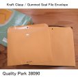 アメリカのクラフト封筒【サイドタブ】9ｘ12インチ（23ｘ31cm）ブラウン【100枚入りBOX】