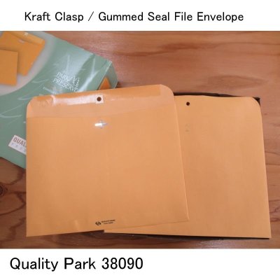 アメリカのクラフト封筒【サイドタブ】9x12インチ(23x31cm)ブラウン【100枚入りBOX】