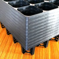 スリットポット用トレー（KP-90用 24穴）（ブラック）【10枚入り】