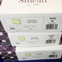 マニラフォルダ【レターサイズ、1/3カットタブアソート】SMEAD NO.10330【100枚入りBOX】