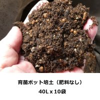 （無肥料）育苗ポット培土【40Lｘ10袋】エマタ製【陸送地域のみ】【個人名あて発送不可※個人様は営業所止め】
