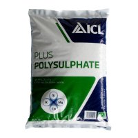 ポリサルフェイト｜天然鉱物肥料 （S48-K13.5-Mg5.5-Ca17）【20kg】Polysulphate【有機JAS適合資材】硫黄・加里・苦土・石灰の4成分を含む【送料無料】polysulphate