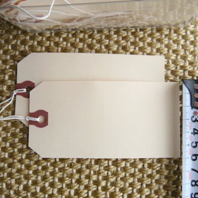 画像2: [2025年4月20日頃入荷予定品]【箱売り】マニラタグ【#5】 Avery Manila "G" Shipping Tags AVE12505（紐付き荷札1000枚入り）4-3/4インチ（約11.8cm）ｘ2-3/8インチ（約6cm）
