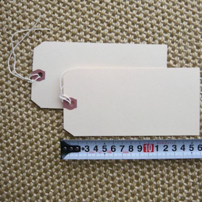 画像2: [100枚]マニラタグ#8 Avery Manila "G" Shipping Tags AVE12508（紐付き荷札100枚入り）6.2インチ（約15.75cm）x3.12インチ（約7.92cm）