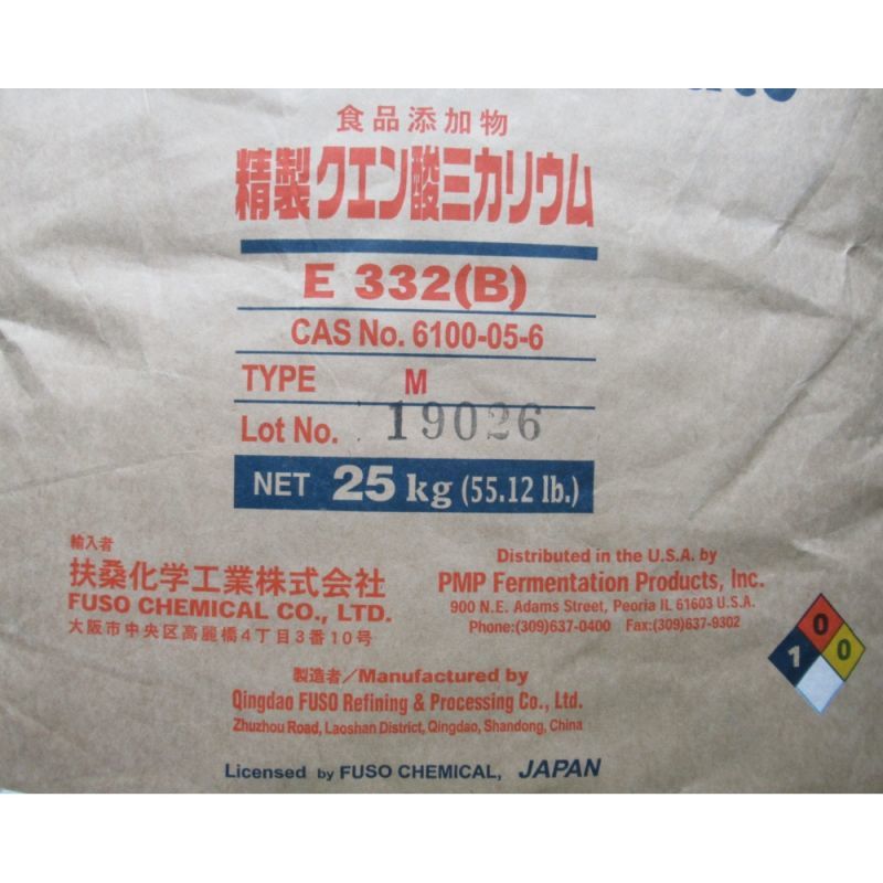 軽 精製クエン酸三カリウム クエン酸三カリウム 25kg 扶桑化学 食品添加物グレード 果実酸 納期7日 クエン酸 有機酸 たまごや商店