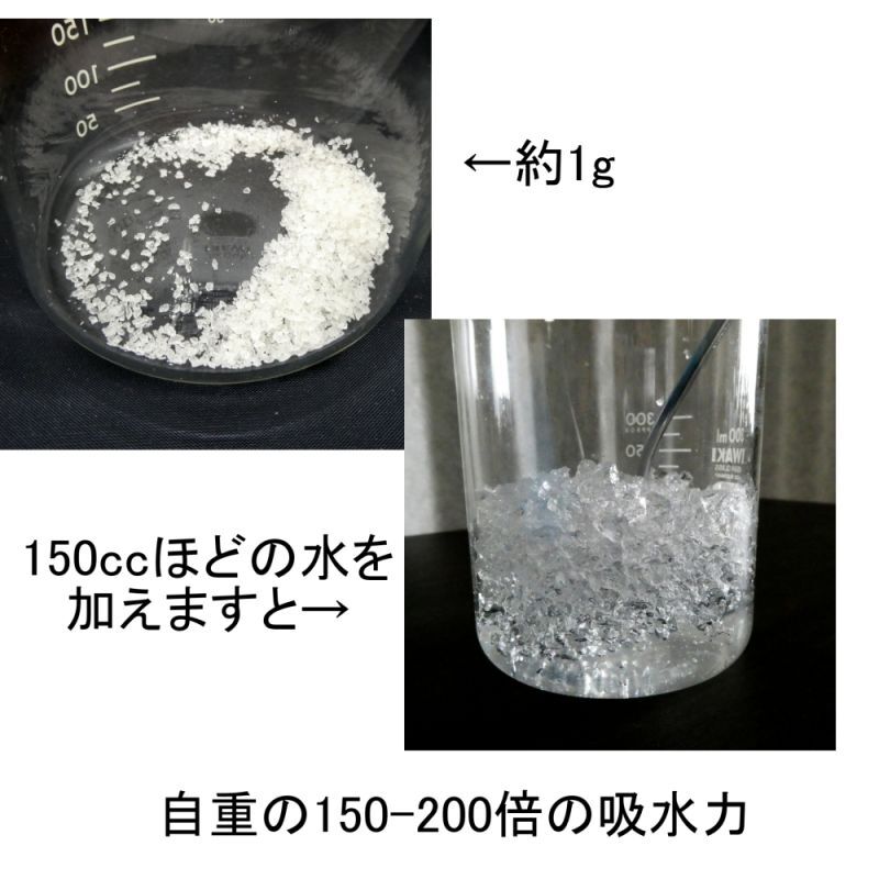 土の保水剤 顆粒 100g 土壌専用高分子保水材 吸水ポリマー いくつでも全国一律送料530円 透水材 保水材 土壌改良資材 たまごや商店