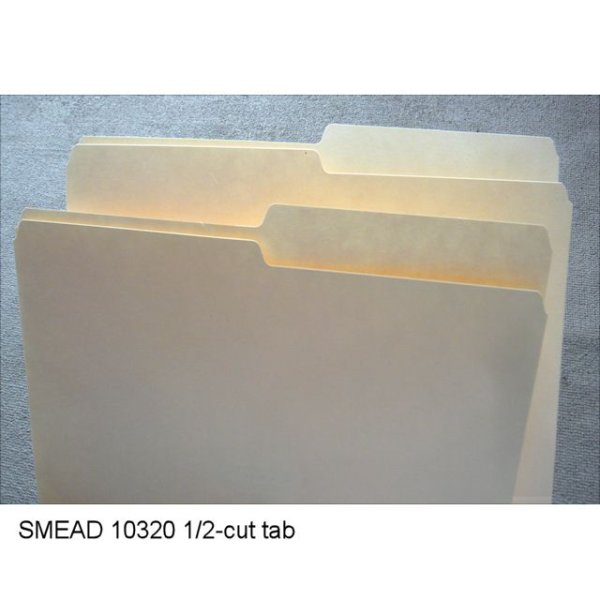 画像3: マニラフォルダ【レターサイズ、1/2カットタブアソート】SMEAD NO.10320【100枚入りBOX】 (3)