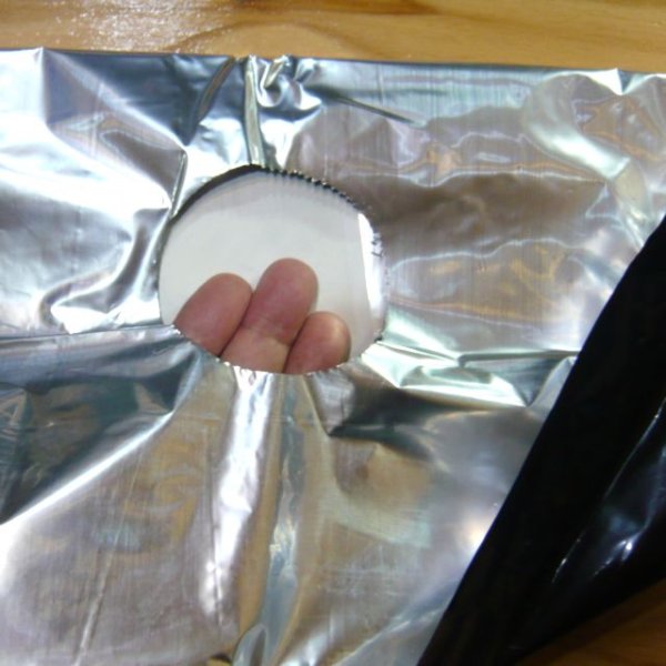 【穴あき】虫よけアルミマルチ【1条用】(95cm×5m)穴の間隔50cm・約9株用【9150】