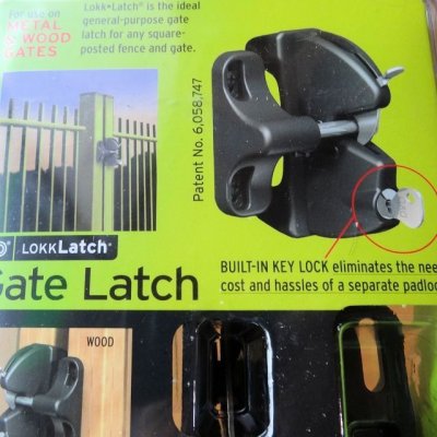 画像1: 鍵付き ゲートラッチ｜D &D Technologies Key-Lockable Gate Latch