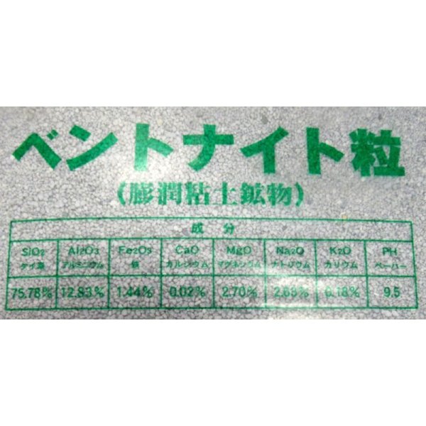 粒状ベントナイト|モンモリロナイト