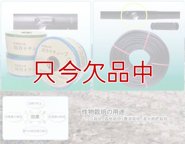 四万十チューブ(点滴潅水チューブ)  【白】5cmピッチ・厚み0.3mm・長さ400m