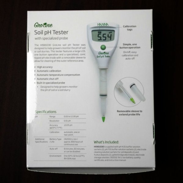 土壌ダイレクトpHテスター|HI 981030(Soil pH Tester)