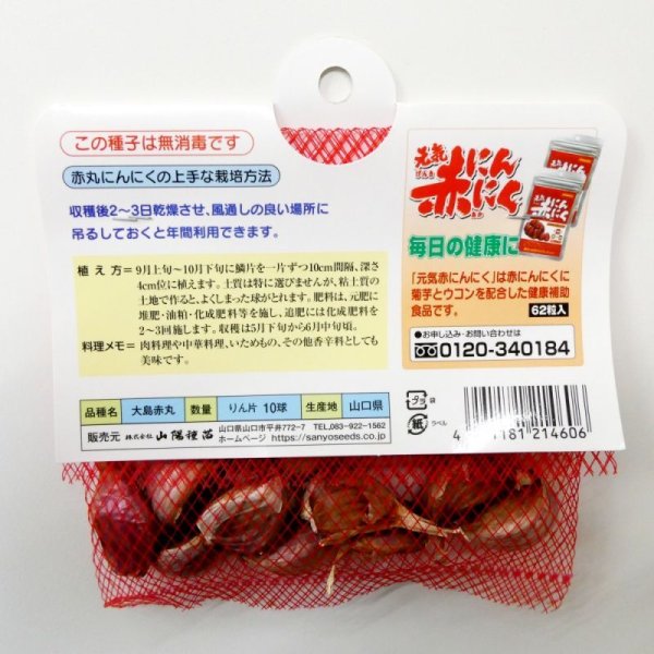 赤丸にんにく|種子用大蒜|りん片10球入