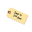 画像2: 【箱売り】【紐無し荷札】マニラタグ【#5】 Avery Manila "G" Shipping Tags AVE12305（紐なし荷札1000枚入り）4-3/4インチ（約11.8cm）ｘ2-3/8インチ（約6cm） (2)