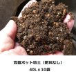 （無肥料）育苗ポット培土【40Lｘ10袋】