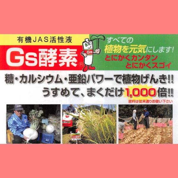 有機JAS活性液｜Gs酵素
