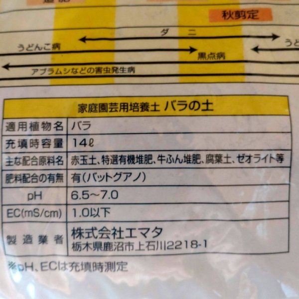 バラの土【バットグアノ・ゼオライト配合】【14L】